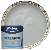 Wickes  Wickes Steel - No.210 Vinyl Matt Emulsion Paint - 2.5L