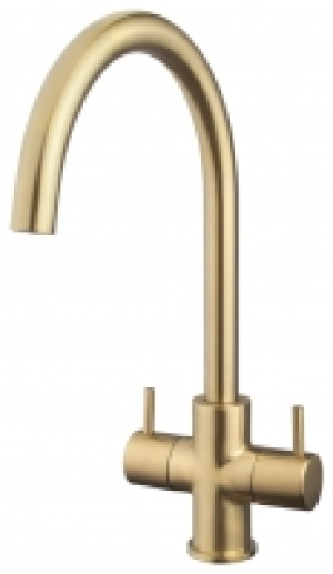 Wickes  Kumai Monobloc Brushed Gold Tap Hp/lp