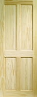 Wickes  Wickes Skipton Clear Pine 4 Panel FD30 Internal Fire Door - 