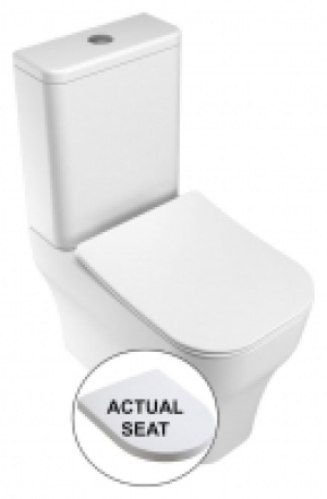 Wickes Siena Easy Clean Close Coupled Toilet Pan & Soft Clos