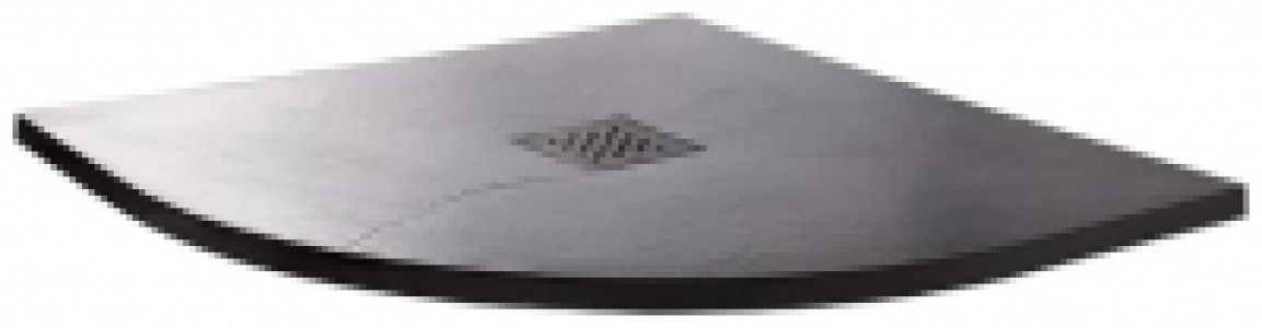 Wickes 35mm Black Textured Quadrant Shower Tray - 900 x 900m
