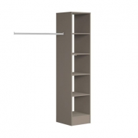 Wickes  Spacepro Wardrobe Storage Kit Tower Unit Stone Grey - 450mm