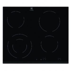 Electrolux 60cm 4 Zone Ceramic Hob Black EHF6241FOK £479.00
