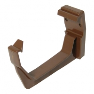 Wickes  FloPlast 114mm Square Line Gutter Fascia Bracket - Brown