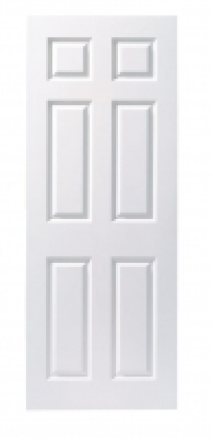 Wickes  Wickes Lincoln White Smooth Moulded 6 Panel Internal Door - 