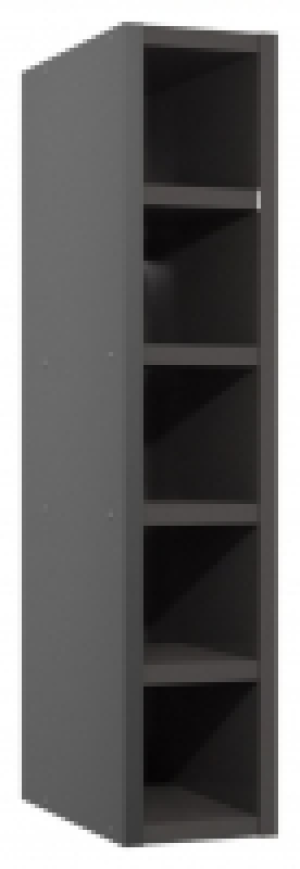 Wickes  Orlando/Madison Dark Grey Gloss Wine Rack - 150mm