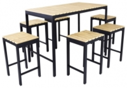 Charles Bentley 6 Seater Polywood & Extrusion Aluminium Bar