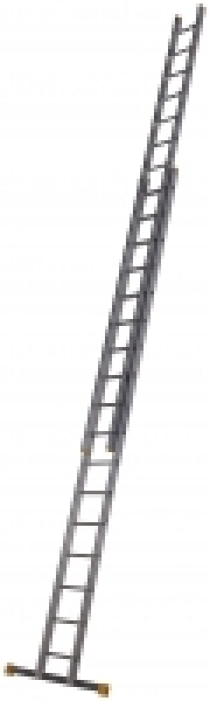 Werner D Rung 2 Section High Grade Aluminium Extension Ladde