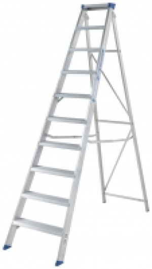 Wickes  Werner MasterTrade 10 Tread Aluminium Swingback Stepladder