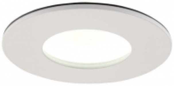 Saxby Orbital Plus Anti Glare IP65 Matt White Cool White Dow