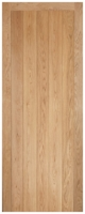LPD Internal Framed & Ledged Unfinished Solid Oak Core Door