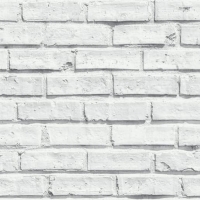 Wickes  Arthouse White Brick Wallpaper 10.05m x 53cm