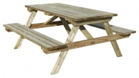 Wickes  Rowlinson Wooden Garden Picnic Table - 1.5 x 1.5m