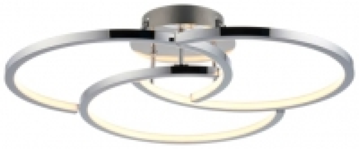 Wickes  Java Semi Flush Chrome LED Light