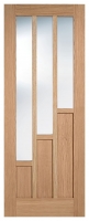 Wickes  LPD Internal Coventry 3 Lite Unfinished Solid Oak Core Door 