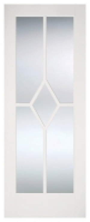 LPD Internal Reims 5 Lite Glazed Primed White Solid Core Doo