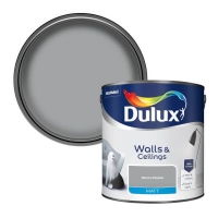Homebase Dulux Dulux Standard Warm Pewter - Matt Emulsion Paint - 2.5L