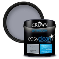 Homebase Interior Crown Easyclean Bathroom Paint Blue Gravel - 2.5L