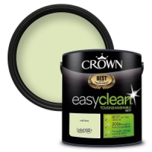 Water Based Crown Easyclean 200 Soft Lime Matt Paint - 2.5L