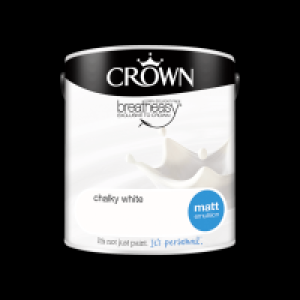 Crown Standard Matt Emulsion Chalky White - 2.5L