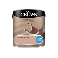 Homebase Crown Crown Standard Matt Emulsion Powdered Clay - 2.5L