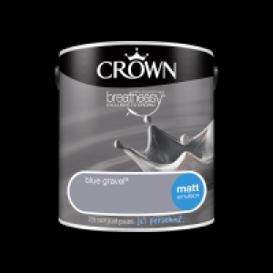 Homebase Crown Crown Standard Matt Emulsion Blue Gravel - 2.5L