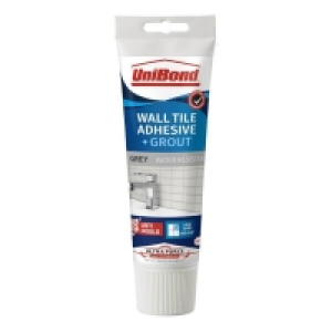 Homebase Unibond UniBond UltraForce Wall Tile Adhesive & Grout Tube Grey 0.3k