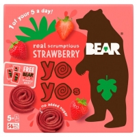 Tesco  Bear Strawberry Yoyo Multipack 5X20g