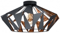 Wickes  Eglo Carlton 6 Black & Copper Ceiling Light - 60W