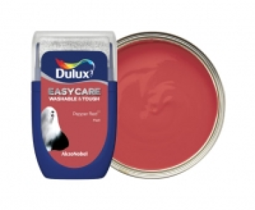 Wickes  Dulux Easycare Washable & Tough Paint - Pepper Red Tester Po