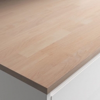 Wickes  22mm Engineered Oak With White Oil Worktop 610mm X 3m
