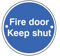 Wickes  Wickes FD118 Fire Door Keep Shut Safety Sign - 70mm PVC