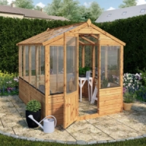 Wickes  Mercia 8 x 6ft Wooden Apex Greenhouse