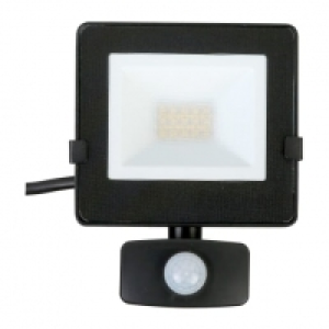 Wickes  Luceco Eco PIR IP54 Black 800 Lumens Flood Light - 10W