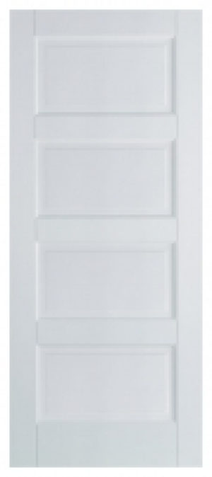 LPD Internal Contemporary 4 Panel Primed White FD30 Fire Doo