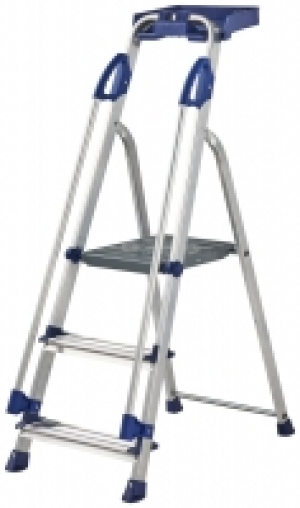 Wickes  Werner Workstation 3 Tread Aluminium Stepladder