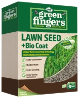 Doff Green Fingers Bio Coat Multi Purpose Lawn Seed - 40sqm