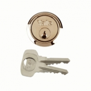 Wickes  Yale P-1109-PB Replacement Cylinder Lock - Brass