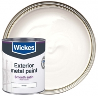 Wickes  Wickes Metal Paint Smooth Finish Satin White 750ml