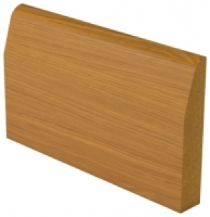 Chamfered Oak Veneer Skirting - 18mm x 169mm x 4.2m