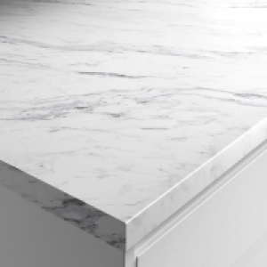 Wickes Matt Laminate Worktop - Calcutta Marble 600mm x 38mm