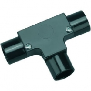 Wickes Trunking Inspection Tee - Black 20mm