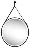 Wickes  Edmonton Colour Changing Matt Black LED Hanging Mirror with 