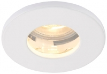 Wickes  Saxby GU10 Gloss White IP65 Cast Fixed Downlight - 5W