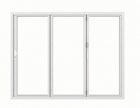 Wickes  Jci Aluminium Bi-fold Door Set White Left Opening 2090 x 299