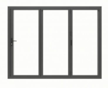 Jci Aluminium Bi-fold Door Set Grey Right Opening 2090 x 269