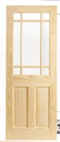 Wickes  Wickes Truro Glazed Clear Pine 2 Panel Internal Door - 1981 