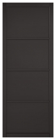 Wickes  LPD Internal Soho 4 Panel Primed Black Solid Core Door - 726