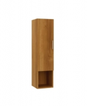 Wickes  Wickes Talana Walnut Tall Wall- Hung Unit with Three Quarter