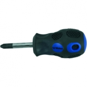 Wickes  Wickes Soft Grip Stubby Pozi Screwdriver - PZ2 x 38mm